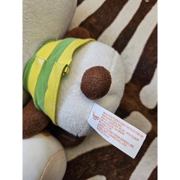 Vintage 2007 Sanrio Pandapple Panda Bear With Apple Jar & Spoon Plush - Picture 3 of 7